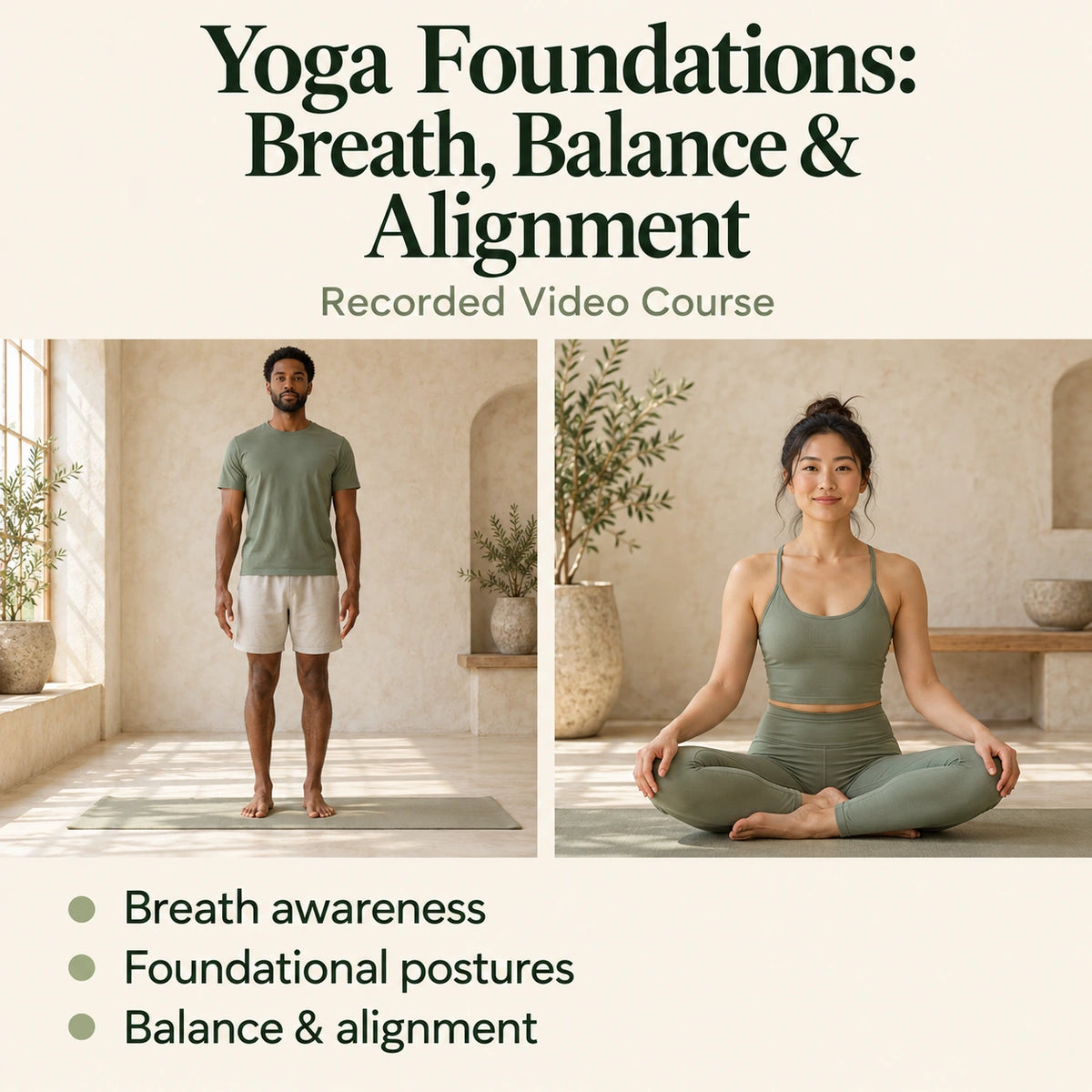 Yoga Foundations: Breath, Balance & Alignment